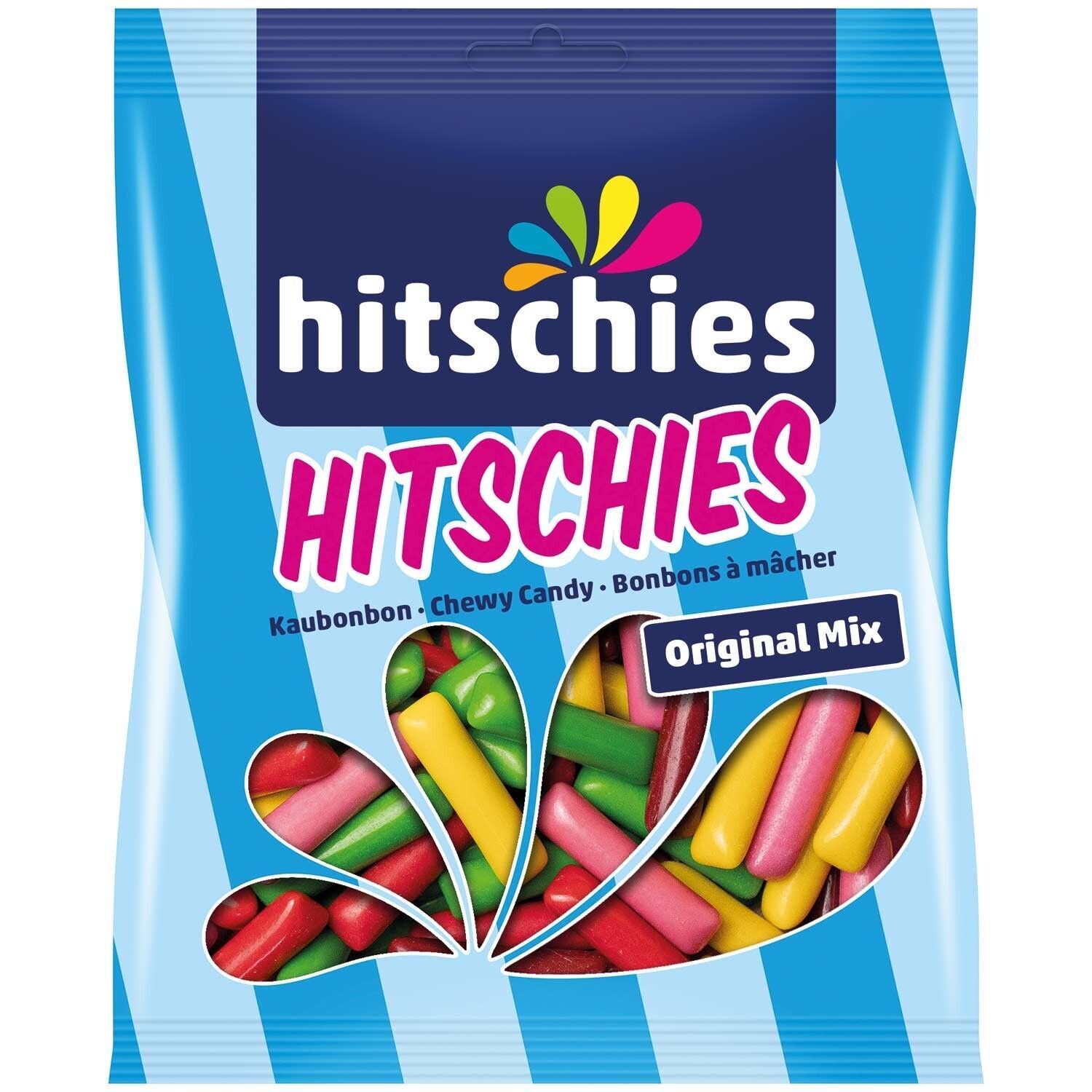 Hitschler Hitschies ORIGINAL MIX Flavor coated gummy bears 125g FREE SHIPPING