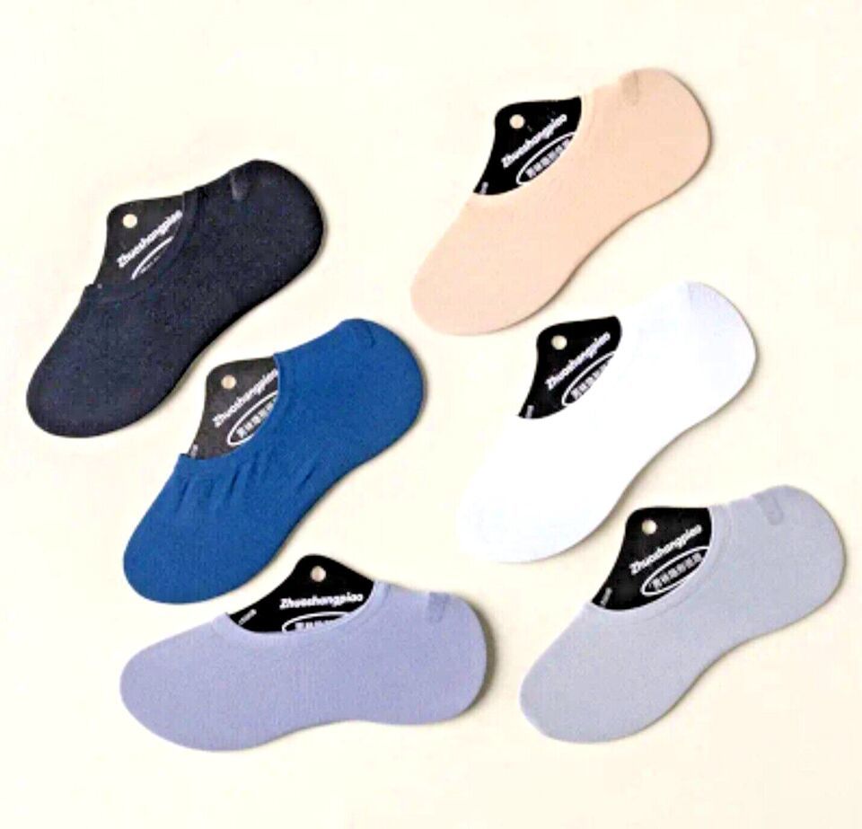 Primary image for 6 Pair Low Cut Socks Assorted One Size No Show Unisex Comfort Breathable Summer