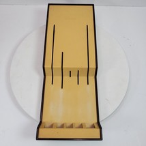 Vintage Mid Century Gold Cutco 5 Piece Knife Holder Wall Drawer Rack 17x6x2 In - £15.87 GBP