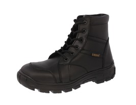 Mens Black Work Boots Tactical Outdoor Real Leather Lace Up Botas Hombre - £49.82 GBP