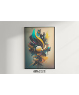 Vibrant Color Abstract Painting | Digital Printable | Downloadable Print... - €5,10 EUR