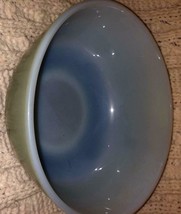 Anchor Hocking Fire King Bowl 2 Tone Green 7&quot; Diameter 4&quot; High - £20.39 GBP