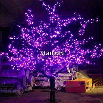 7ft 1,248pcs LEDs Cherry Blossom Tree Christmas Tree Night Light Purple ... - $515.39