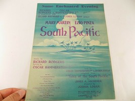 Vintage Sheet Music Score 1949 Some Enchanted Evening From South Pacific - £6.95 GBP