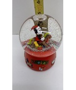 Mickey Mouse On Rocking Horse Snow Globe Plays We Wish You A Merry Chris... - £23.07 GBP