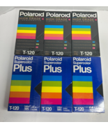 6 PACK Polaroid High Grade Supercolor Plus T-120 (6 hour) Blank VHS VCR ... - $29.65