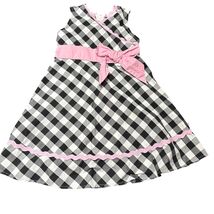 American Girl Vintage Pink &amp; Black Gingham Sleeveless Dress Bitty Baby L... - $29.48 CAD