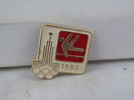 Vintage Summer Olympic Pin - Moscow 1980 Gymnastics Event - Stamped Pin - $15.00