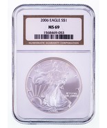 2006 Silver American Eagle Graded by NGC as MS-69 - $92.58