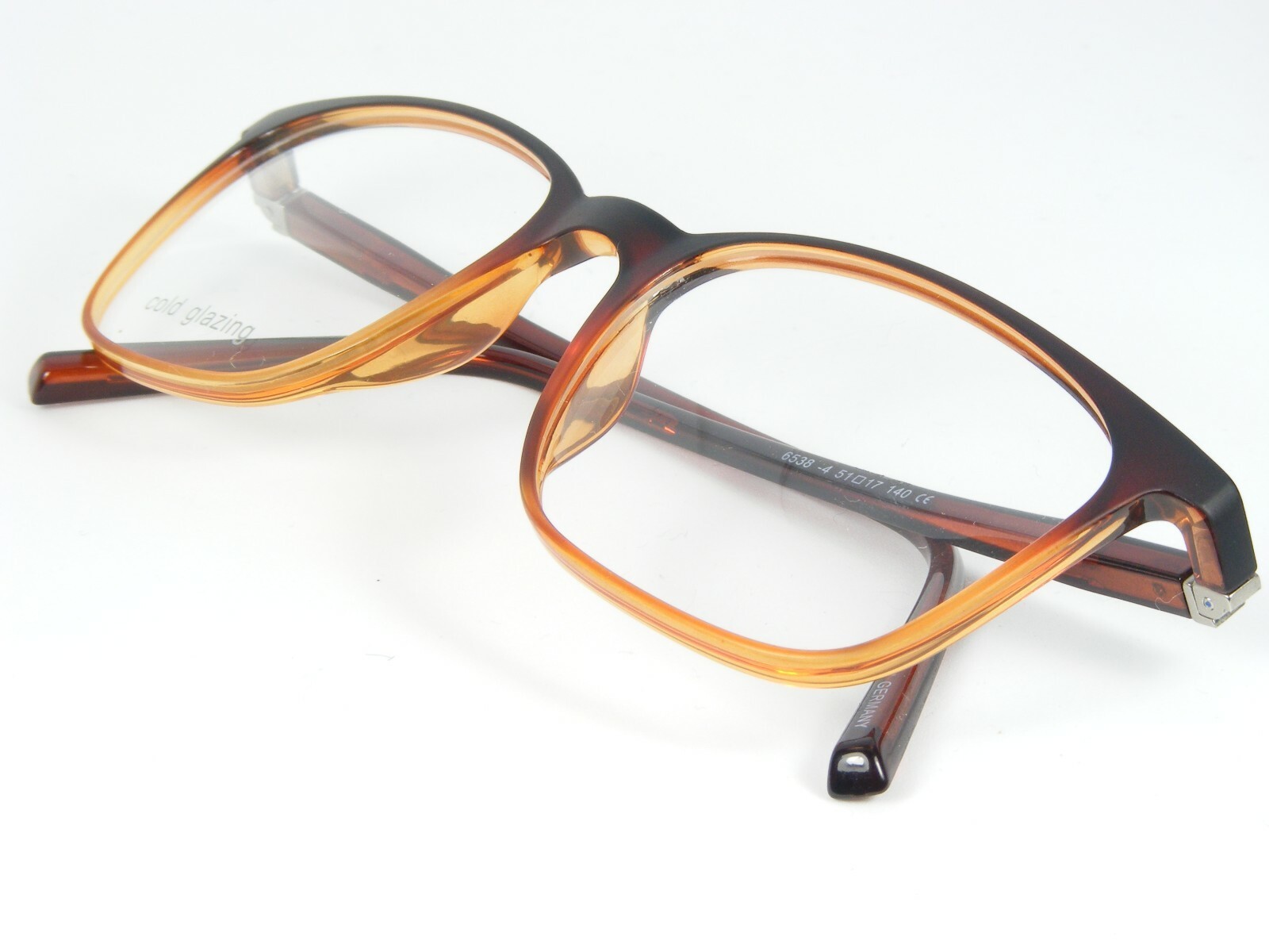 Vistan Mod 6538-4 Dégradé / Ambre Lunettes Monture 51-17-140mm Allemagne Item image 4
