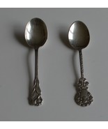 Collectible/Spoons-Two Vintage Silver Nickel-Plated Spoons with Sweden I... - $22.50