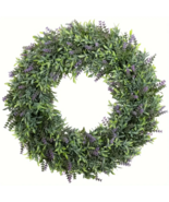 17" Faux Lavender Wreath For Front Door, Window, Room - indoor/outdoor - $26.19
