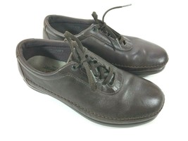 SAS Women&#39;s 8 W Brown Leather Lace Up Traveler Comfort Shoes - £22.70 GBP