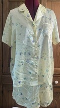 Morgan Taylor Intimates NWT Size Large Pajama Set W/shorts Yellow Floral - $22.33