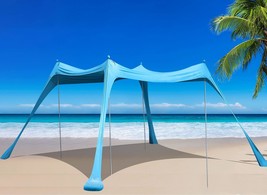 Family Beach Tent Sunshade, Canopy Pop Up Sun Shelter With Carry Bag For Beach, - £128.58 GBP