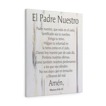  El Padre Nuestro Lords Prayer Spanish White Wood Christian Wall - $85.49+