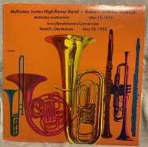 McKinley Jr High Honor Band 1975 LP Iowa Bandmasters Convention - £4.33 GBP