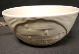 PFALTZGRAFF White 7 Inch Basket Weave Serving Bowl Summer Garden Hopscotch - $9.95