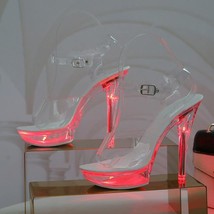 Clear L.e.d  high heels - £47.52 GBP+