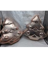 (2) Vintage Christmas Tree Cake Pans 9 1/2&quot; X 9&quot; X 1 1/2&quot; - $19.30 CAD
