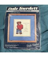 Dale Burdett Country Cross Stitch Kit Teddy Bear Heart 6.5x6.25 NIP 1986... - $15.83