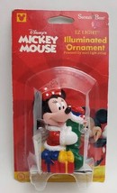 Santa&#39;s Best Disney Mickey Mouse EZ Light Illuminated Christmas Ornament New - £15.62 GBP