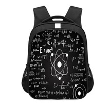 Math Formula Backpack Boy Chemistry Experiment 3D Printing School Daypack Teenag - £26.48 GBP