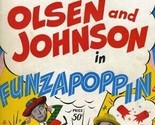 Funzapoppin Souvenir Program Olsen &amp; Johnson 1949 Bob Hope Henry Ford Tr... - $74.17