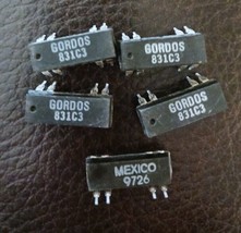 5 each NEW GORDOS CROUZET 831C3 REED RELAY 8 PIN DIP SPDT 0.2A 12VDC - £22.68 GBP