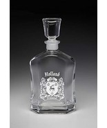 Holland Irish Coat of Arms Whiskey Decanter (Sand Etched) - $73.53 CAD