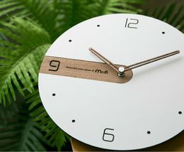 Moro Design Real Wood Nine Wall Clock non Ticking Silent Modern Clock (Simple) image 4