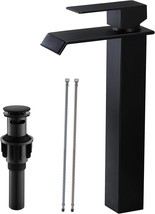 Vessel Sink Faucet, Black, Single Handle Tall Bathroom Faucets For Sink ... - $48.93