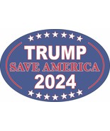Trump 2024 Save America Again 4x6 Oval Magnet Republican Magnet Car Truc... - $130.29 MXN