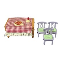 Fisher Price Loving Family Dollhouse Dinning Table Birthday Pizza Music Light - $14.99