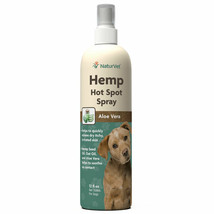 Dog Hot Spot Spray Natural Hemp Oil Pet Grooming Soothing Aloe Itch Relief 12oz - £23.22 GBP