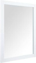 Bominica 16&quot; X 20&quot; Rectangular Wall Mirror With Frame In White For, Vanity. - £37.79 GBP