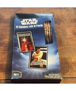 1-Pack of 16 Star Wars Valentines Classroom Exchange Cards With 16 Pencils - £4.23 GBP