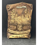 1978 Austrian Vintage Ceramic Wall Hanging Forthtenstein Castle Games March - $486.57 MXN