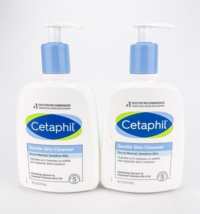 Cetaphil Gentle Skin Cleanser Dry To Normal Sensitive Skin 16oz Lot of 2 - £22.72 GBP