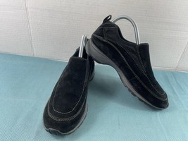Timberland Loafers Women 7.5M Shoes Black Suede Slipon Comfort Flats - $27.54