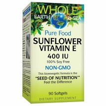 Whole Earth &amp; Sea from Natural Factors, Sunflower Vitamin E 400 IU, Whol... - $31.56