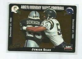 Junior Seau (San Diego) 1993 Action Packed Monday Night Football Card #73 - £2.38 GBP