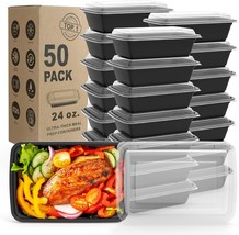WGCC Meal Prep Containers, 50 Pack Extra-thick Food Storage - £28.54 GBP
