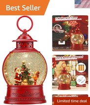 Delightful Christmas Snow Globe with LED Light &amp; 8 Holiday Songs to Enjoy - $45.00