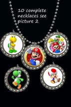 Mario Brothers Luigi Princess Movie Theme Mario Party Favors 10 Necklaces Prizes - £10.94 GBP
