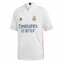 adidas Youth Real Madrid 2020-21 Home Soccer JerseyFQ7486 White Size Large - £39.88 GBP