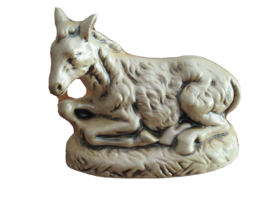 Vtg Atlantic Mold Christmas Nativity Replacement Donkey laying Animal 3.... - $177.59 MXN