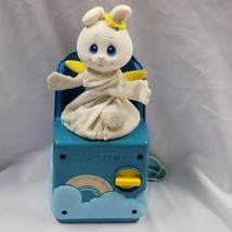 Vintage Mattel Angel Bunny Peek A Boo Musical Baby Crib Toy 1984 - £10.24 GBP
