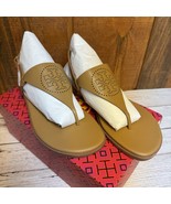 Tory Burch Capri Perf Leather Sandal - Camel - Size 9.5 - €170,15 EUR