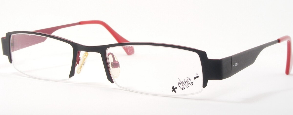 Choc- C268-826 Matt Schwarz Einzigartig Selten Brille Rahmen Choc 50-19-... - $86.37